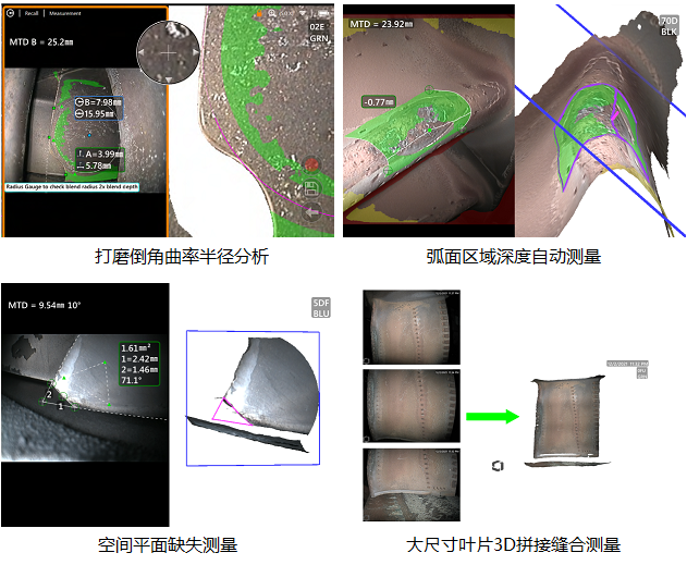 三维测量工业内窥镜的测量应用